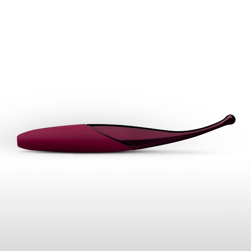 Wibrator punktowy Senzi Purple - 12 trybów wibracji, wodoodporny, silikon i ABS, 170 g - 1