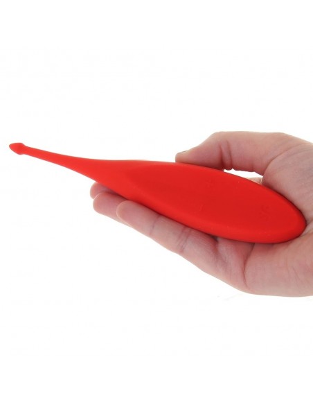 Wibrujące jajeczko Twirling Fun Trip Vibrator (Poppy Red) - Kulki Gejszy i Jajeczka Wibrujące - 4