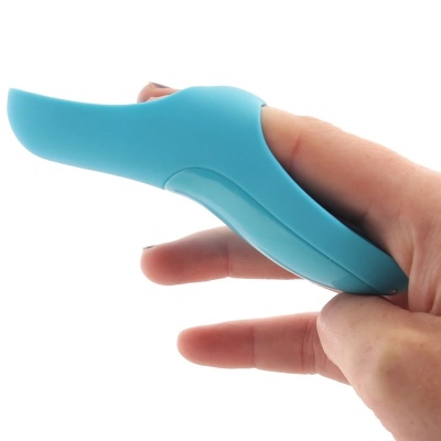 Satisfyer Teaser Finger - miniaturowy wibrator na palec z silikonu medycznego, 12 trybów wibracji - 1 2