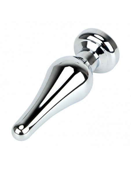 Korek analny butt plug small pink stone - Korki analne stalowe - 2