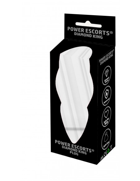 Korek analny butt plug small red stone - Korki analne stalowe - 4