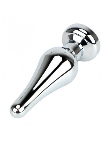 Korek analny butt plug small black stone - Korki analne stalowe - 2