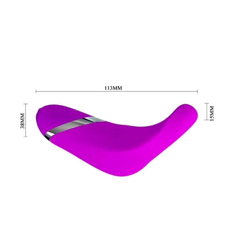 Wibrator Cute z 12 funkcjami wibracji – silikon medyczny, IPX6, 18 cm - 7