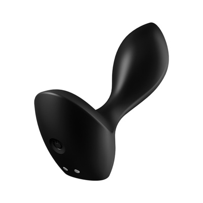 Wibrator analny Satisfyer Backdoor Lover - silikon przyjazny dla ciała, 12 programów, szeroka podstawa, 11,2 cm - 1
