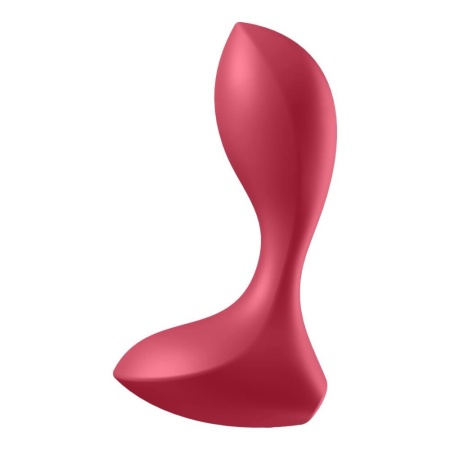 Wibrator analny Backdoor Lover (Red) - silikon medyczny, 12 programów wibracji, wodoodporność IPX7, długość 11,5 cm - 3