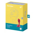 Wibrator analny Backdoor Lover (Red) - silikon medyczny, 12 programów wibracji, wodoodporność IPX7, długość 11,5 cm - 5