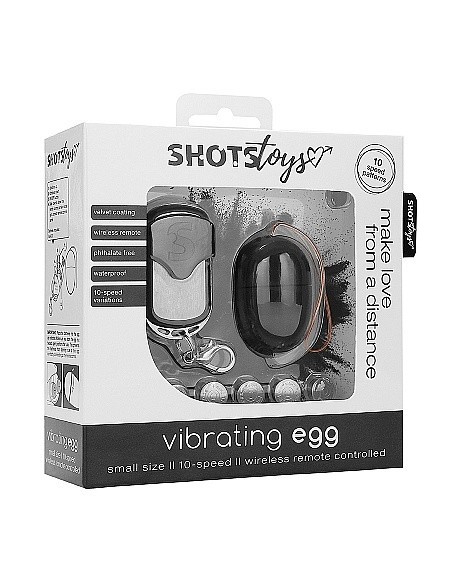 Bezprzewodowe jajeczko wibrujące 10 - Small - Black - Wibratory Jajeczka - 2