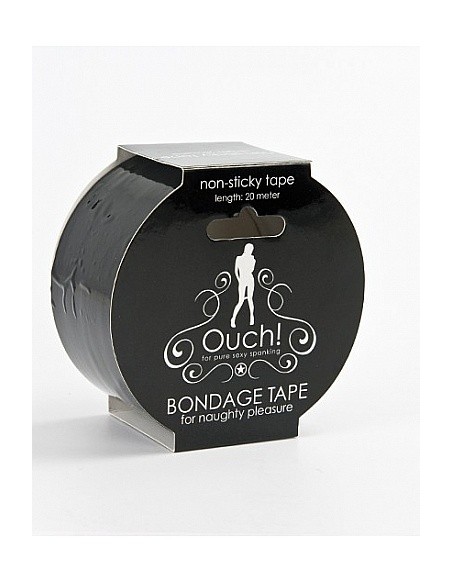 Taśma do krępowania BDSM Bondage Tape - Black - Taśmy, szarfy do krępowania - 2