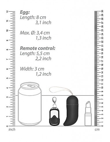Bezprzewodowe jajeczko wibrujące G-Spot - Big - Black - Wibratory Jajeczka - 3