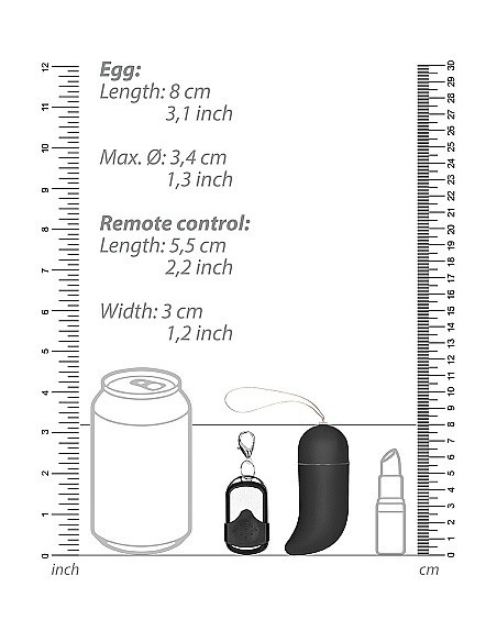 Bezprzewodowe jajeczko wibrujące G-Spot - Big - Black - Wibratory Jajeczka - 3