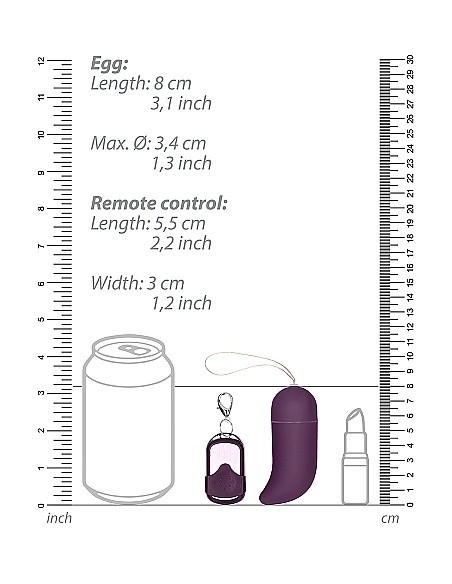 Bezprzewodowe jajeczko wibrujące G-Spot - Big - Purple - Wibratory Jajeczka - 3