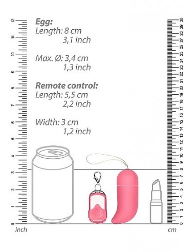 Bezprzewodowe jajeczko wibrujące G-Spot - Big - Pink - Wibratory Jajeczka - 3