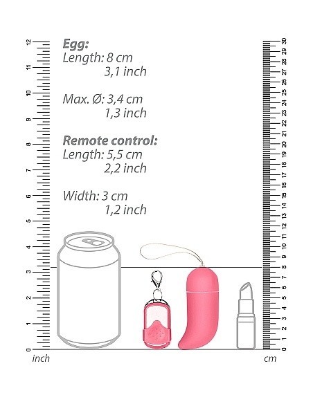 Bezprzewodowe jajeczko wibrujące G-Spot - Big - Pink - Wibratory Jajeczka - 3