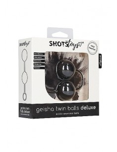 Kulki gejszy Geisha Twin Balls Deluxe - Black - Kulki Gejszy Podwójne i Pojedyncze - 1 2