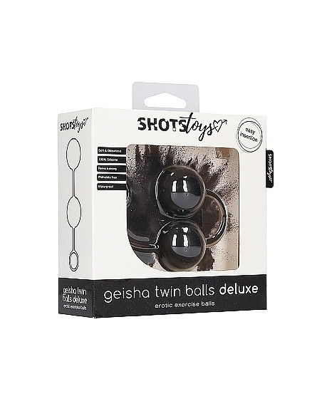Kulki gejszy Geisha Twin Balls Deluxe - Black - Kulki Gejszy Podwójne i Pojedyncze - 2