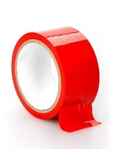 Taśma do krępowania BDSM Bondage Tape - Red - Taśmy, szarfy do krępowania - 1