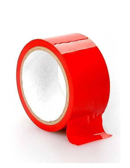 Taśma do krępowania BDSM Bondage Tape - Red - Taśmy, szarfy do krępowania - 1