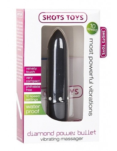 Wibrator Diamond Power Bullet - Black - Wibratory Mini - 2