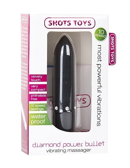Wibrator Diamond Power Bullet - Black - Wibratory Mini - 2