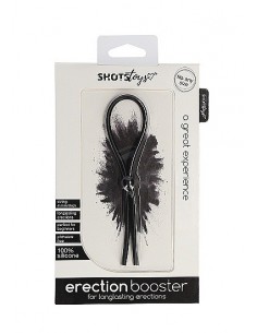 Regulowany Pierścień na Penisa Erection Booster - Black - Pierścienie erekcyjne niewibrujące - 1 2