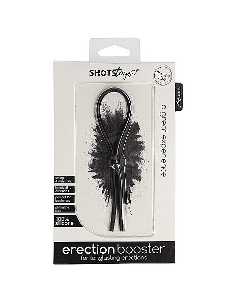 Regulowany Pierścień na Penisa Erection Booster - Black - Pierścienie erekcyjne niewibrujące - 2