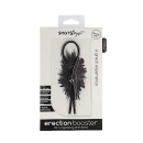 Erection Booster Black - regulowany silikonowy pierścień erkecyjny na penisa, 13,5 cm, obwód 20-100 mm - 2