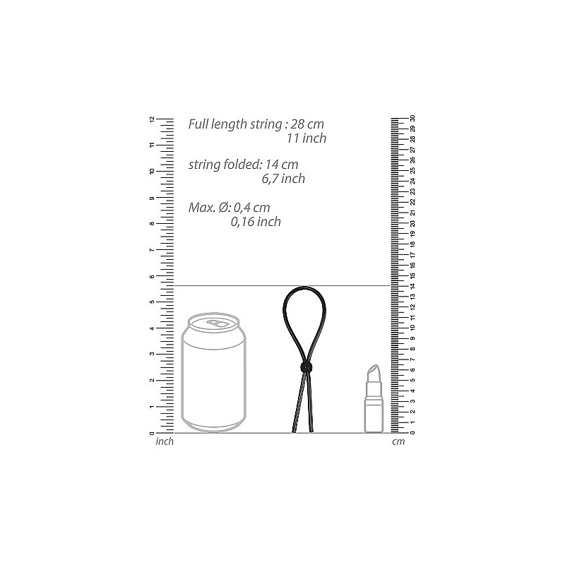 Erection Booster Black - regulowany silikonowy pierścień erkecyjny na penisa, 13,5 cm, obwód 20-100 mm - 4
