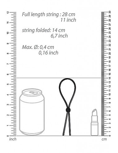 Regulowany Pierścień na Penisa Erection Booster - Black - Pierścienie erekcyjne niewibrujące - 4
