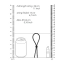 Erection Booster Black - regulowany silikonowy pierścień erkecyjny na penisa, 13,5 cm, obwód 20-100 mm - 4