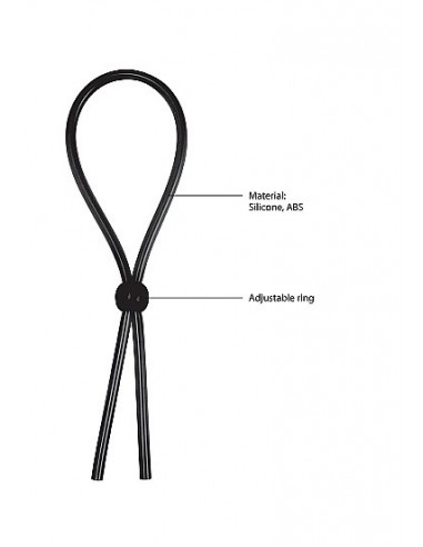 Regulowany Pierścień na Penisa Erection Booster - Black - Pierścienie erekcyjne niewibrujące - 7