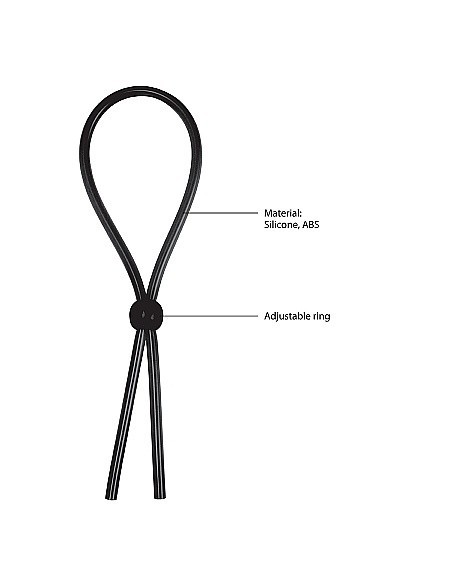 Regulowany Pierścień na Penisa Erection Booster - Black - Pierścienie erekcyjne niewibrujące - 7