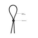 Erection Booster Black - regulowany silikonowy pierścień erkecyjny na penisa, 13,5 cm, obwód 20-100 mm - 7