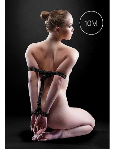 Japanese Rope Lina do wiązania krępowania BDSM 10m Black - Liny, sznury BDSM - 2