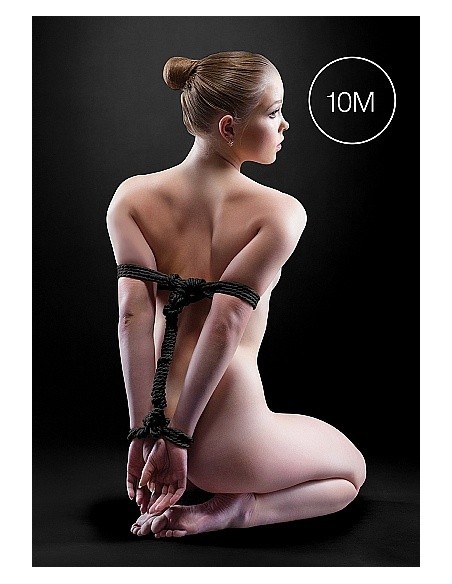 Japanese Rope Lina do wiązania krępowania BDSM 10m Black - Liny, sznury BDSM - 2