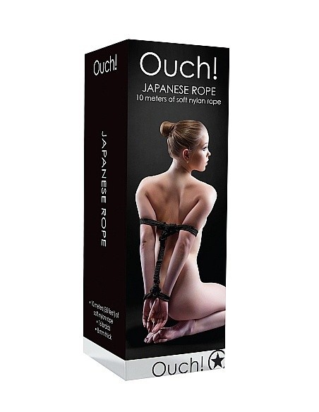 Japanese Rope Lina do wiązania krępowania BDSM 10m Black - Liny, sznury BDSM - 3