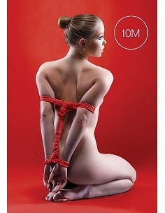 Japanese Rope Lina do wiązania krępowania BDSM 10m Red - Liny, sznury BDSM - 1 2
