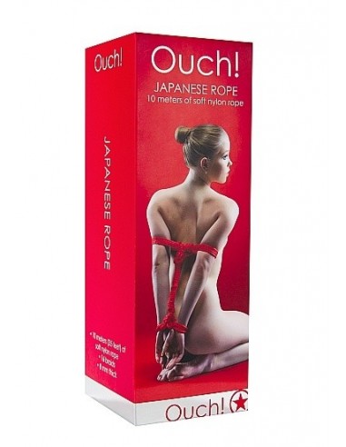 Japanese Rope Lina do wiązania krępowania BDSM 10m Red - Liny, sznury BDSM - 3