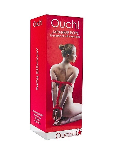 Japanese Rope Lina do wiązania krępowania BDSM 10m Red - Liny, sznury BDSM - 3