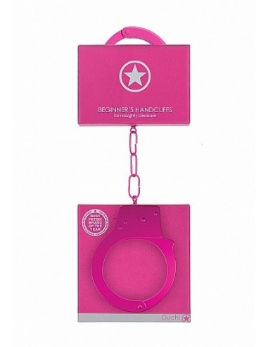 Kajdanki erotyczne Beginner"s Handcuffs - Pink - Kajdanki erotyczne - 3