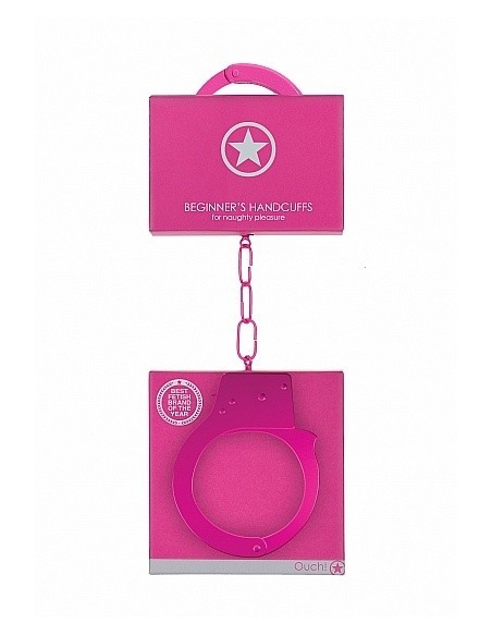 Kajdanki erotyczne Beginner"s Handcuffs - Pink - Kajdanki erotyczne - 3