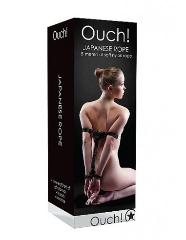 Japanese Rope Lina do wiązania krępowania BDSM 5m Black - Liny, sznury BDSM - 3