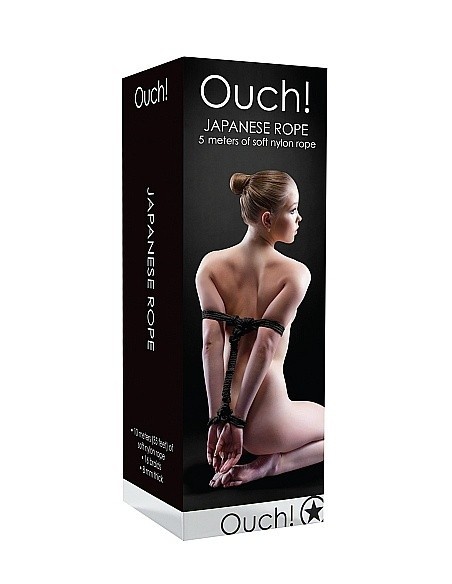 Japanese Rope Lina do wiązania krępowania BDSM 5m Black - Liny, sznury BDSM - 3