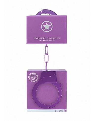 Kajdanki erotyczne Beginner"s Handcuffs - Purple - Kajdanki erotyczne - 3