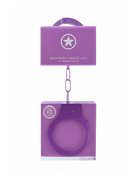 Kajdanki erotyczne Beginner"s Handcuffs - Purple - Kajdanki erotyczne - 3