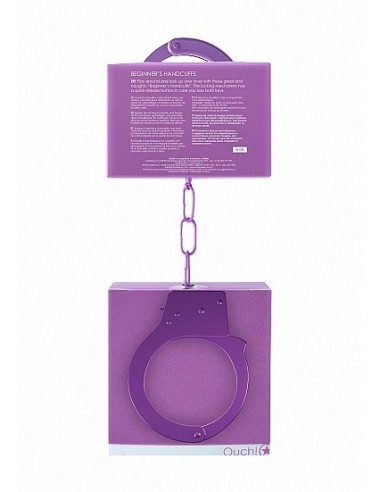 Kajdanki erotyczne Beginner"s Handcuffs - Purple - Kajdanki erotyczne - 4