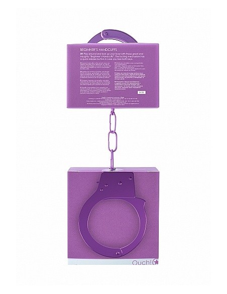 Kajdanki erotyczne Beginner"s Handcuffs - Purple - Kajdanki erotyczne - 4
