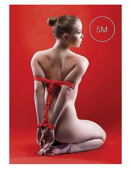 Japanese Rope Lina do wiązania krępowania BDSM 5m Red - Liny, sznury BDSM - 2