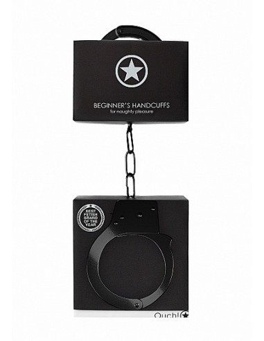 Kajdanki erotyczne Beginner"s Handcuffs - Black - Kajdanki erotyczne - 1