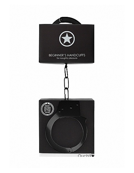 Kajdanki erotyczne Beginner"s Handcuffs - Black - Kajdanki erotyczne - 1