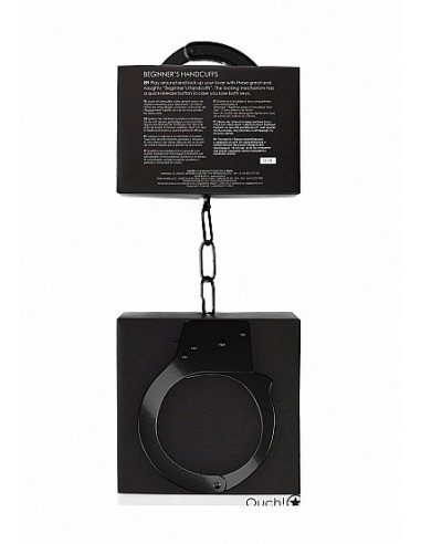 Kajdanki erotyczne Beginner"s Handcuffs - Black - Kajdanki erotyczne - 3